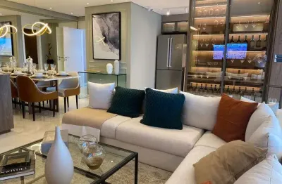 Apartamentos com 90 m2, 3 dormitórios e 2 suítes, 2 vagas de garagens