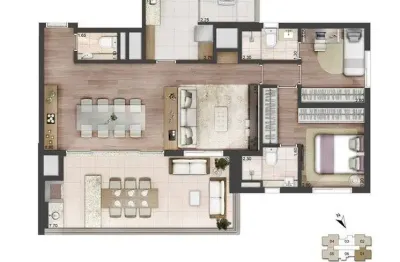 Apartamento para venda. com 113 metros quadrados e 3 quartos em santo amaro - são paulo - sp.