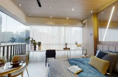 Studio para venda possui 51 metros quadrados com 1 quarto em moema - são paulo - sp