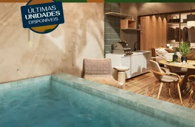 Flat com piscina privativa na praia de tamandaré | 50m do mar