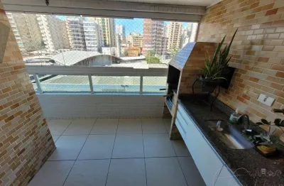 Apartamento para venda em praia grande, tupi, 3 dormitórios, 1 suíte, 2 banheiros, 2 vagas