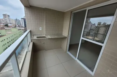 Apartamento para locação em praia grande, guilhermina, 2 dormitórios, 1 suíte, 2 banheiros, 1 vaga