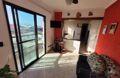 Apartamento para venda em praia grande, tupi, 1 dormitório, 1 banheiro, 1 vaga