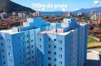 Apartamento com 2 dorms, vila balneário santa martha, caraguatatuba - r$ 370 mil, cod: 13600