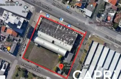 Terreno à venda na rua norberto de brito, 571, centro, são josé dos pinhais por r$ 22.000.000