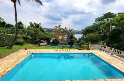 Condomínio da represa - chácara em condomínio pé na água com 6 quartos à venda, 300m² - caceia - mairiporã/sp