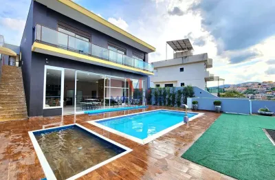 Estância da serra - casa de alto padrão em condomínio com 6 quartos à venda, 327m² - serra da cantareira - mairiporã/sp