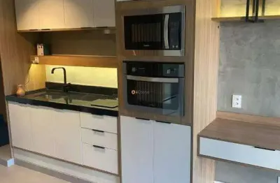 Studio para alugar em pinheiros com 27 metros, 1 vaga e varanda