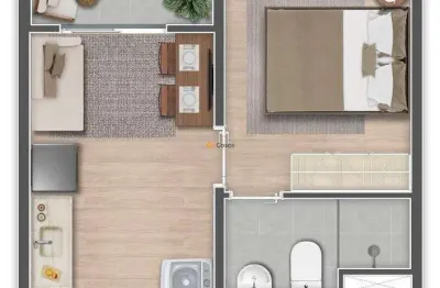 Mundo Apto Alto do Ipiranga – Conforto, Lazer Completo e Modernidade 1 Dormitorios 34 mts