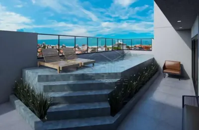 Em construção, apartamento, 02 dormitórios, aceita financiamento, 200m praia, no gravatá, navegantes!