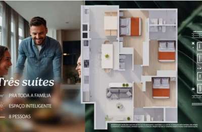 Apartamento 03 suítes à venda, r$1.471.000,00 bairro gravatá em navegantes