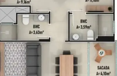 Apartamento 02 dormitórios, centro, navegantes- residencial modena
