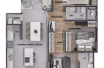 Apartamento 03 dormitorios à venda, r$1.014.848,45 bairro centro em navegantes