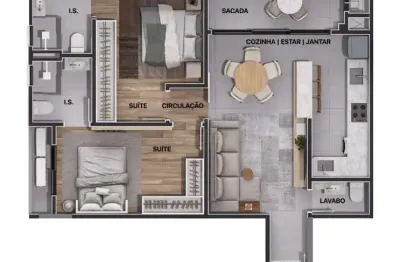 Apartamento 02 suites à venda r$ 769.000,00 bairro centro em navegantes