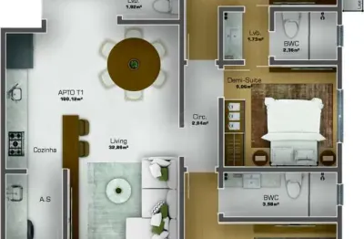 Apartamento 03 dormitórios à venda r$ 1.014.063,64 bairro centro em navegantes