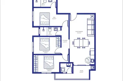 Apartamento 03 dormitórios à venda r$ 970.048,00 bairro gravatá em navegantes