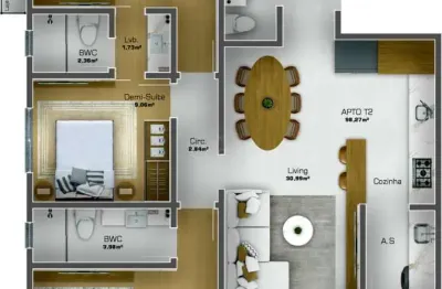 Apartamento 03 dormitórios à venda r$ 993.297,28 bairro centro em navegantes