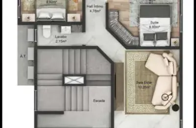 Apartamento 03 suítes à venda, 120 metros do mar, r$810.000,00 no gravatá em navegantes/sc - inbau concept