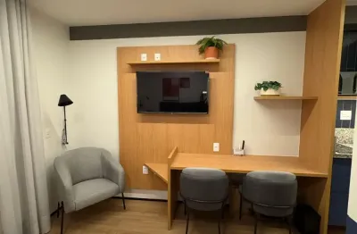 Studio totalmente mobiliado pronto para morar. primeira locação.