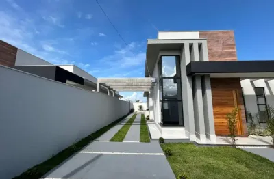 Casa moderna com pé direito duplo e integração total dos ambientes