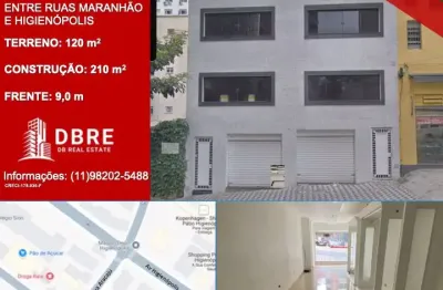 Preço reduzido imóvel comercial em higienópolis – 210 m² | 9 m de frente | oportunidade de retrofit em localização premium