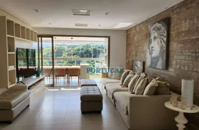 Apartamento decorado no módulo 07 da riviera de são lourenço | 158 m², 5 dormitórios, 2 vagas | varanda gourmet, próximo à praia, ótima localização