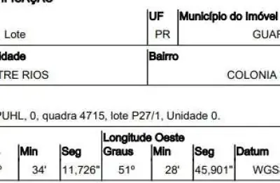 Oportunidade única em guarapuava - pr | tipo: terreno | negociação: venda direta online  | situação: imóvel