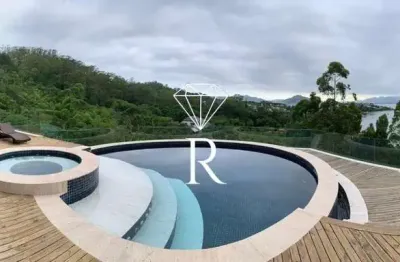 Casa em condomínio fechado com 5 quartos à venda no cacupé, florianópolis  por r$ 15.500.000