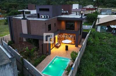 Casa em condomínio fechado com 3 quartos à venda no vargem grande, florianópolis  por r$ 2.490.000