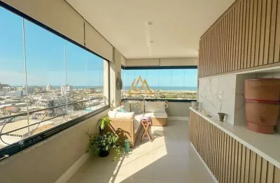 Apartamento no centro de imbituba, com vista panorâmica e sacada com churrasquei