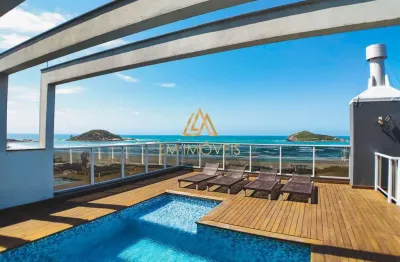 Apartamento 3 dormitórios com suíte e vista mar permanente.