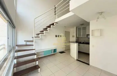 Apartamento duplex com 1 dormitório para alugar, 38 m² por r$ 3.500,00/mês - vila leopoldina - são paulo/sp