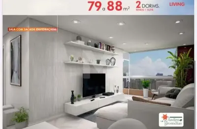 Apartamento com 2 quartos à venda no boqueirão, praia grande , 88 m2 por r$ 719.000