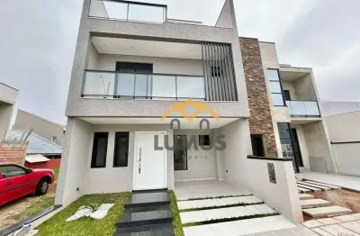 Sobrado com 3 dormitórios à venda, 130 m² por r$ 700.000 - campo de santana - curitiba/pr