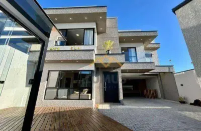 Sobrado porteira fechada com 3 dormitórios à venda, 183 m² por r$ 1.580.000 - iguaçu - araucária/pr