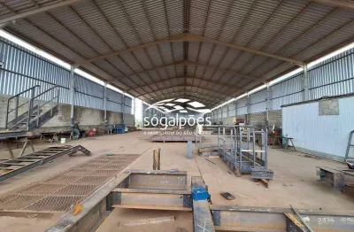 Galpão industrial com estrutura para ponte rolante e amplo pátio para locação em matozinhos mg.