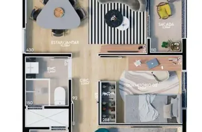 DIREITOS de Apartamento à venda no WIT Residence, JARDIM ACLIMAÇAO, MARINGA - PR