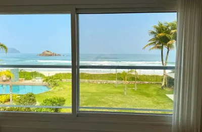 Casa frente ao mar na praia de juquehy em condomínio fechado - locação e venda