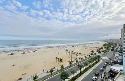 Apartamento vista mar com 2 dormitórios, no boqueirão, em praia grande.