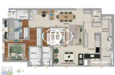 Apartamento com 3 quartos à venda no Santa Paula, São Caetano do Sul 