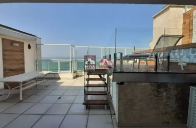 Cobertura duplex com 200m2 - totalmente frente mar - com piscina privativa - 3 vagas