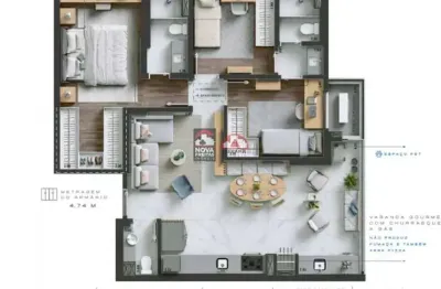 Apartamento com 3 quartos à venda na Avenida Doutor Eduardo Cury, 514, Jardim das Colinas, São José dos Campos