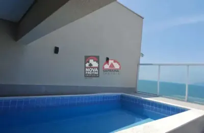 Apartamento cobertura frente mar em caraguatatuba na martim de sá
