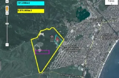 Área espetacular de 129.000m² à venda no jardim gaivotas, caraguatatuba