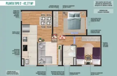Apartamento com 2 quartos à venda na Rua Friuli, Bloco 02, 50, Jardim das Paineiras I, São José dos Campos