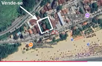 Área à venda frente mar 1817m² ? praia da cocanha, caraguatatuba/sp