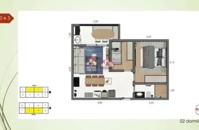 Apartamento com 2 quartos à venda na Alameda Francisco de Assis Rosa Silva, 580, Jardim Brasil, Caraguatatuba