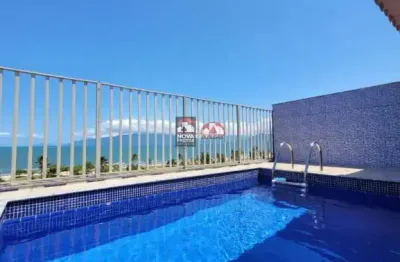 Cobertura triplex com piscina privativa (a maior piscina do litoral norte em uma cobertura)