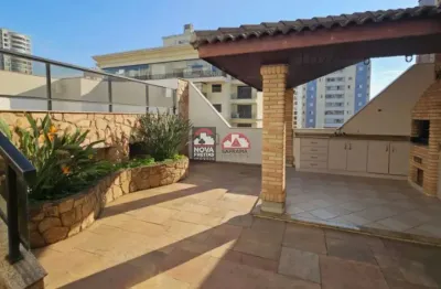 Raridade de 262 m² Jardim Aquarius- Cobertura plana com piscina e churrasqueira
