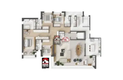 Apartamento com 4 quartos à venda na Avenida Major Miguel Naked, 440, Jardim das Colinas, São José dos Campos